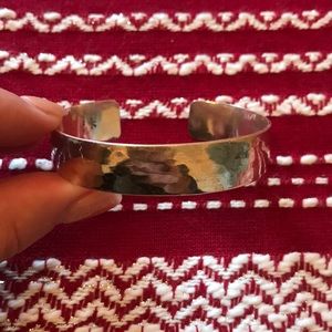 Sterling Silver Hammered Cuff Bracelet